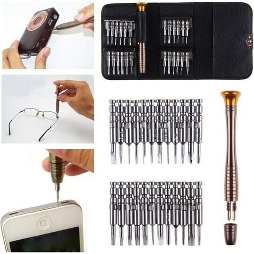 Akman Screwdriver Set Elektronikçi Watchmaker Mobile Phone Computer Repair Mini Screwdriver Set 25'li