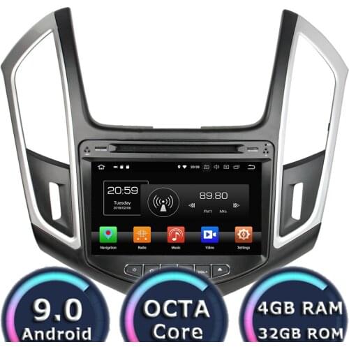 Roadlover Android 9.0 Car DVD Player Autoradio For Chevrolet Cruze 2015 Stereo GPS Navigation Magnitol 2 Din Octa Core 8Inch MP3