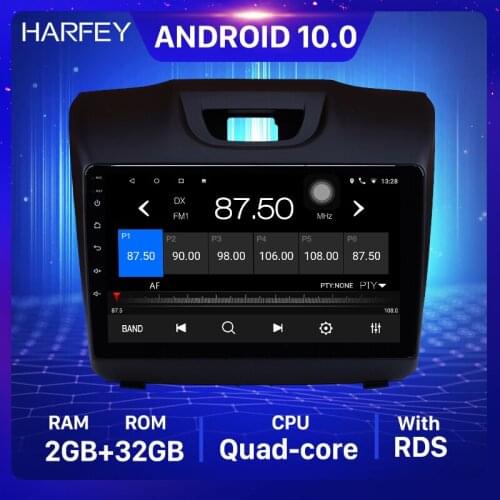 Harfey car Multimedia Player GPS Android 10.0 9" 2 Din Car Radio for Chevy Chevrolet S10 2015 2016-2018 ISUZU D-Max Auto