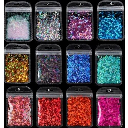 English Letters Glitter Sequins Flakes Resin UV Epoxy Mold Fillings Nail Art Decorations DIY Crafts Jewelry Making Accessories
