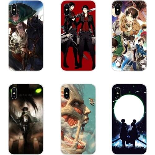 Attack On Titan Anime For Xiaomi Redmi 4A S2 Note 3 3S 4 4X 5 Plus 6 7 6A Pro Pocophone F1 Accessories Phone Shell Covers