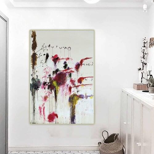 Citon Cy Twombly《Four Seasons-Fall,1995》Canvas Art Oil Painting Artwork Poster Picture Wall Background Decorations Home Decor