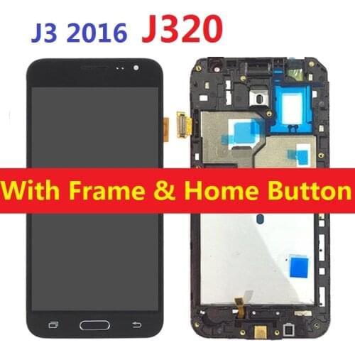 Tested with Frame For Samsung Galaxy J3 Display Touch Screen Lcd Digitizer SM-J320F J320FN J320H J320M J320F/DS Replacement