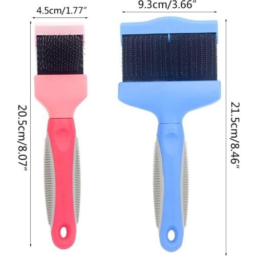 WDFVGEE Double Sided Pet Brush Dog Cat Hair Fur Bristle Grooming Shedding Cleaning Tool Straighten Out Your Dogs Hair