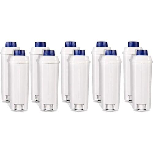 10PCS Coffee Machine Filter for DLSC002 with Activated Carbon Water Filter for Delonghi ECAM, Esam, ETAM
