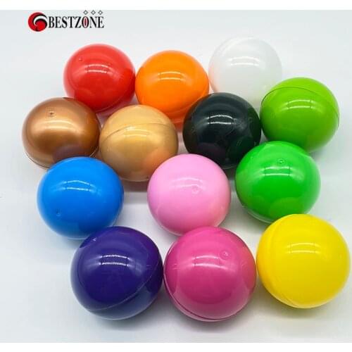 20Pcs/Lot Diameter 50MM 2 Inch Round Plastic PP Toy Capsules Empty Surprise Ball Can Open Gift Kid Container For Vending Machine
