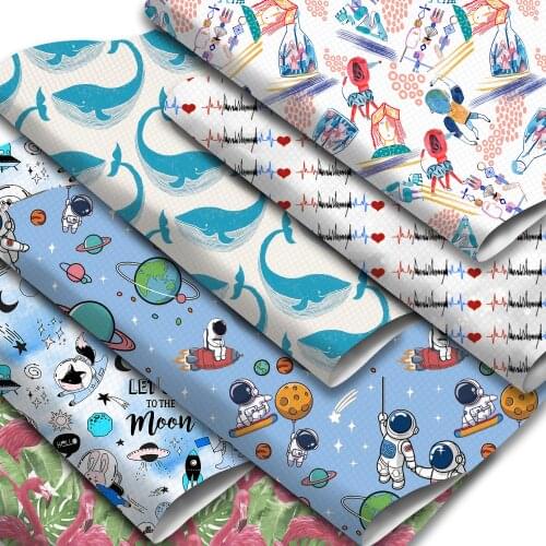 Animal Theme Faux Leather Sheets Flamingo Lion Printed Synththetic Leather Fabric 20x33cm for DIY Earrings Hair Bows Crafts