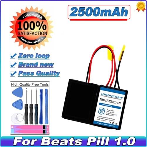 LOSONCOER 2500mAh Battery J188/ICP092941SH For Beats Pill 1.0 Batteries