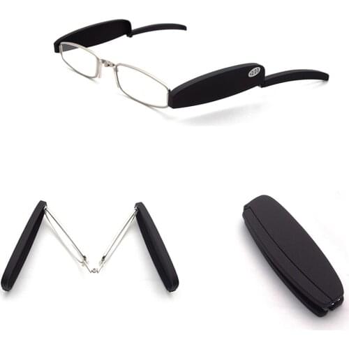 Mini Folding Reading Glasses Men Woman Foldable Pocket Glasses Unisex Folding clear Read Presbyopia clear reading Eyeglasses New