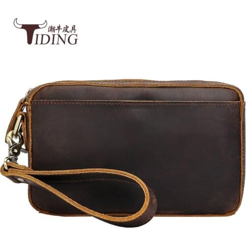 Day Clutches For Man Genuine Leather 2019 New Men Business Travel Casual Mobile Day Clutches Hand Big Bags Cow Leather Male Bag