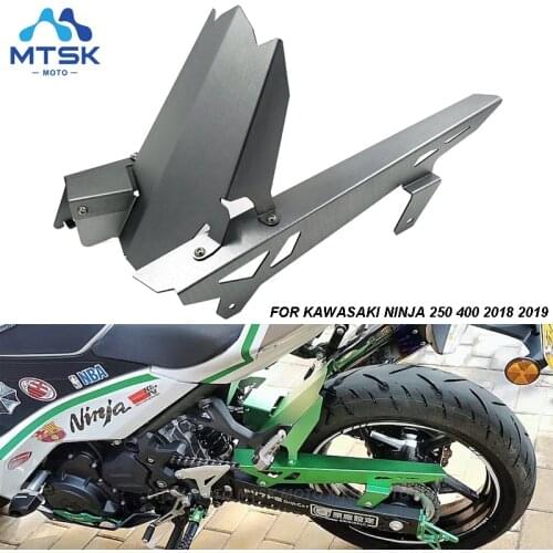 For Kawasaki Ninja 250 400 Z400 2018 2019 Rear Fender Set Refit Plate Mudguard Tire Wheel Hugger Mud Splash Guard Fairing