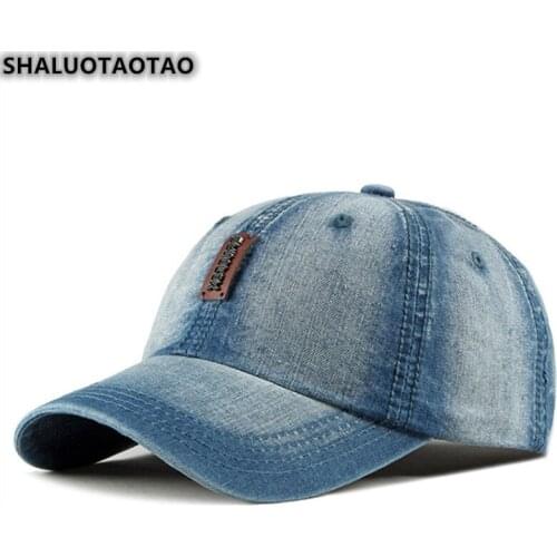 SHALUOTAOTAO New Water Wash Adjustable Size Spring Summer Cowboy Baseball Caps Female Outdoor Sports Shading Male Peaked Cap