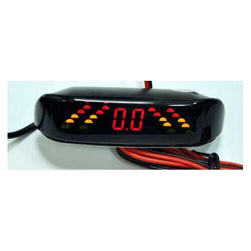 Parking reverse in EU number license plate frame auto led display +3 sensor on frame plate for European styling car detector