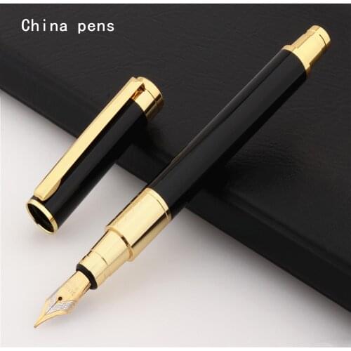 Luxury quality 377 Black Colors Business office Fountain Pen student school supplies ink calligraphy pen school supplies