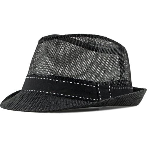 Men Women Summer Sun Hat Breathable Mesh Cap Straw Hat Tribly Beach Hats for Men Summer Fedoras Unisex Cool Panama Hat CL126