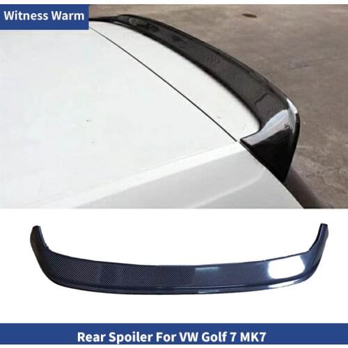 Carbon Fiber / FRP Rear Trunk Roof Spoiler Wing Lip for Volkswagen Golf 7 VII MK7 car styling 2014 - 2017