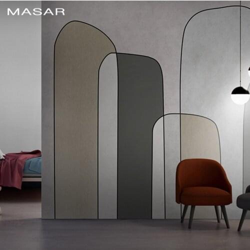 MASAR light color abstract geometry mountain peak custom mural cartoon children room background wall paper wallpaper Lushan