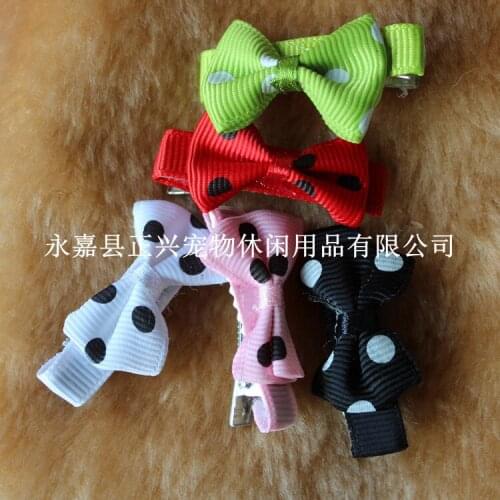 Pet pet dog explosion models head flower headdress Full cute dog Teddy cherry hairpin hair accessories 100pcs/lot