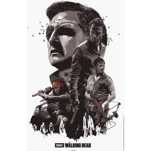 The Walking Dead 9 Silk Poster Wall Art Print Painting 20x30 60x90cm Wallpaper Decorative Wall Picture for Living Room Decor
