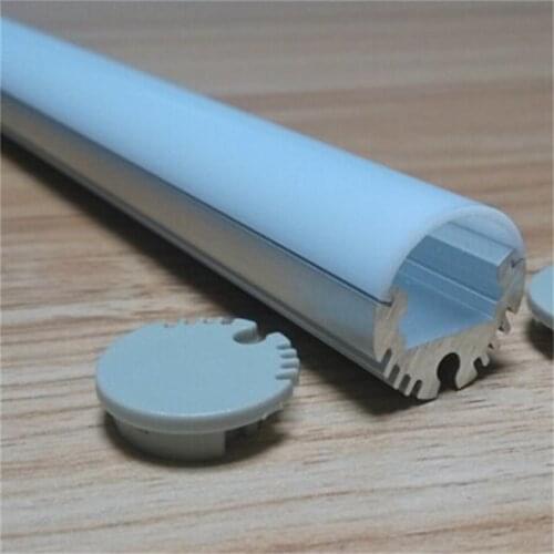 Free Shipping Hot Selling 2.5m/pcs Aluminum Profile with Milky or clear cover for LED Strip Decoration