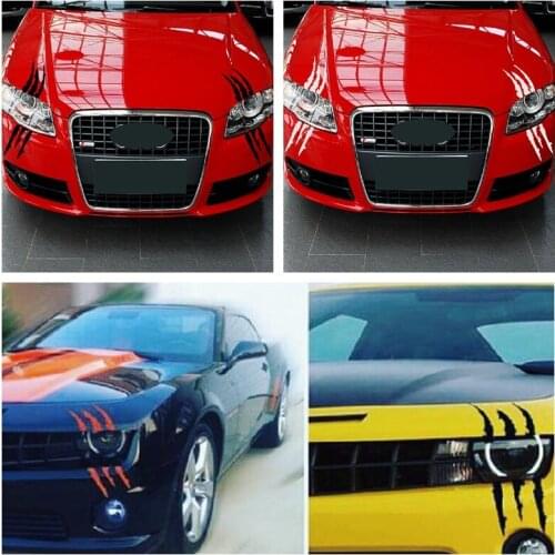 2pcs Reflective Type Car Stickers Decals Car Precision Cut Vinyl Decal Truck Bumper Stickers