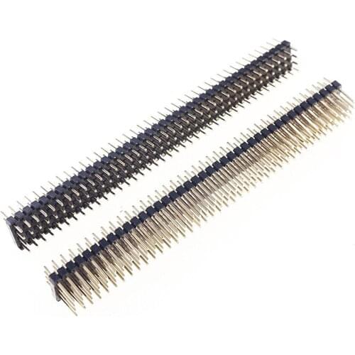 5pcs 4x40 P 160 Pin 2.0 mm Pin Header male four row Straight PCB 180 Through Hole Insulator height 2.00mm Rohs Lead Free