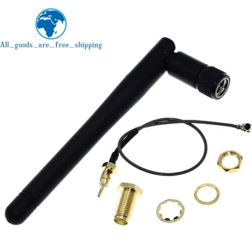 2.4GHz 3dBi WiFi 2.4g Antenna Aerial RP-SMA Male wireless router+ 17cm PCI U.FL IPX to RP SMA Male Pigtail Cable ESP8266 ESP32