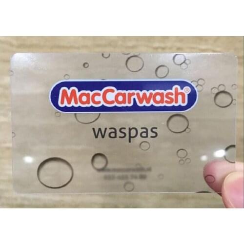 Free sample standard size custom printing transparent card