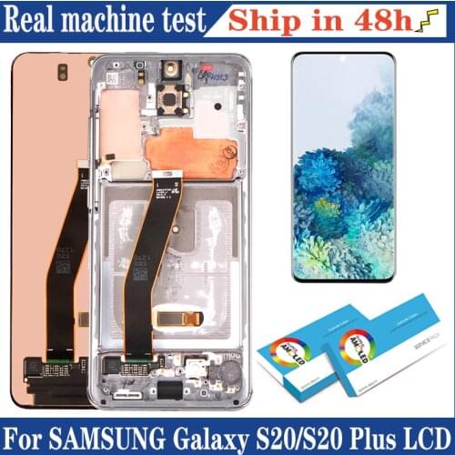 100% Original Super AMOLED Display for Samsung Galaxy S20 G980F G980F/DS S20 Plus G985F LCD Touch Screen Digitizer Repair Parts
