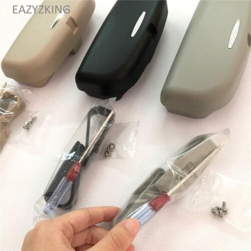 EAZYZKING Car Glasses Case Holder Box For Opel Zafira Astra VAUXHALL MOKKA Insignia Vectra Antara