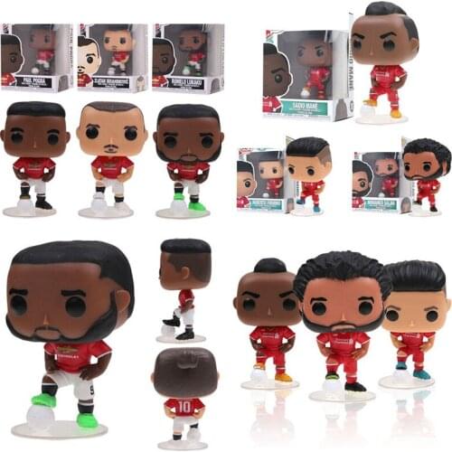 Funko pop Manchester United & Liverpool Firmino Sadio Manet Mohamed Salah Zlatan Ibrahimovic Pogba action figure toys for kids
