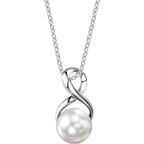 Huitan New Trendy Imitation Pearl Necklaces for Women Temperament Girls Accessories Anniversary Birthday Gift Aesthetic Jewelry