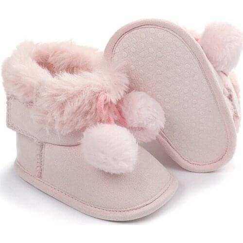 Ins Casual Baby Boy Girl Cotton Boots Cute Non-slip Soft Sole Shoes Infant Toodler Footwear