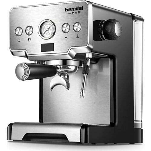Espresso Coffee Maker Coffee Machine 15bar Stainless Steel Italian Coffee Machine Semi-automatic Cafeteira Steam Maker