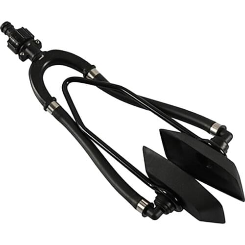 NEW-Motor Cleaner Bracket Ship Supplies Universal Dual Water Feed Rectangular Muff Motor Flusher for Boats