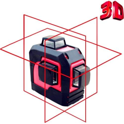 Leter 3D Red Laser Level Self Leveling 12 Lines 360 Degree Horizontal &Vertical