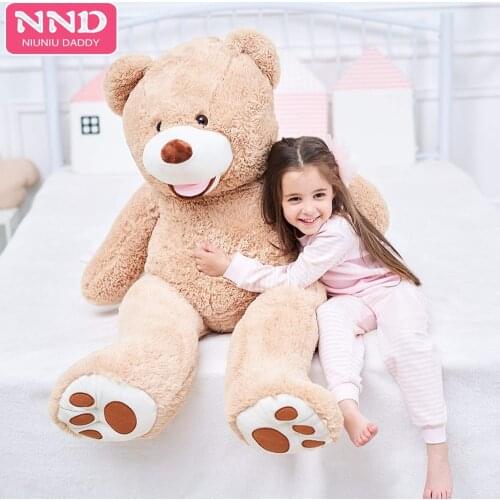 Niuniu Daddy 80cm to 260cm Giant Teddy Bear Skin Ustuffed American Bear Plush Toy USA Bearskin Christmas Gifts unstuffed skins
