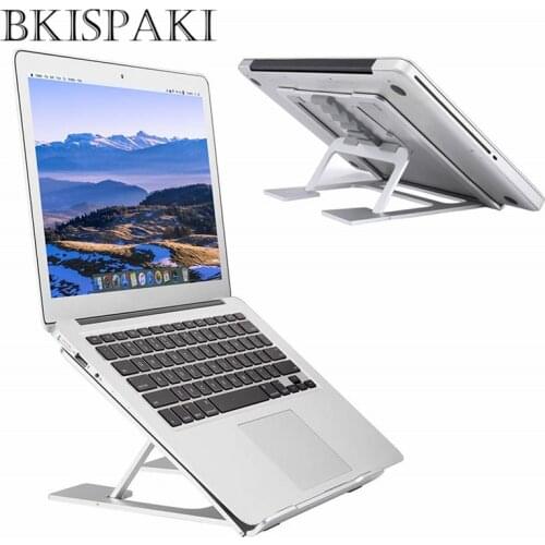 Aluminum Alloy Laptop Cooling Holder Adjustable Desktop Ergonomics Heighten Notebook Support for MacBook Air Pro Stand 10-17inch