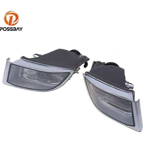 POSSBAY Front Fog Light Shell Fog Lamp for Toyota Prado 120 2700/4000 Land Cruiser LC120 2002 2003 2004 2005 2006 2007 2008 2009