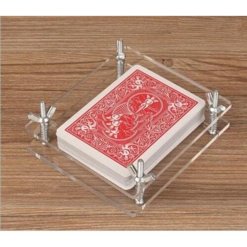 Crystal Card Press Crystal Card Flatten Restore Deformation Not Include Playing Card Magic Tricks Accessory YH1669