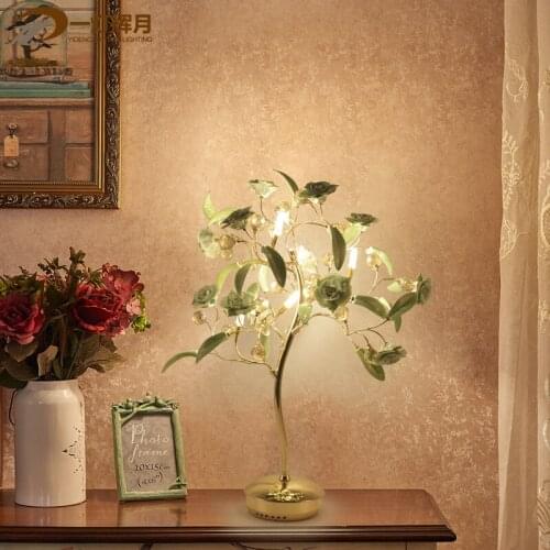 Modern luxury bedside table lamp creative personality ceramic bedroom living room designer decorative table lamp