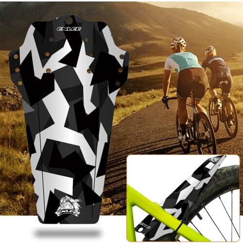 Color Printed Bike Mudguards MTB Cable Ties Bike Fender Stone Carving 3D Carbon Fiber Front Rear Tire Mudguards Thin Durable