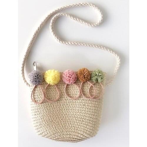 Women Small Straw Bucket Bags Shoulder Bag For Women 2020 Summer Travel Purses Beach Shopping Bags Crossbody Bags