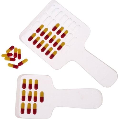 10/30 Count Pill Counting Acrylic Tray Capsule Counter Holding Tray With Handle Medicine Tray Pill Counter Pills Capsule Counter