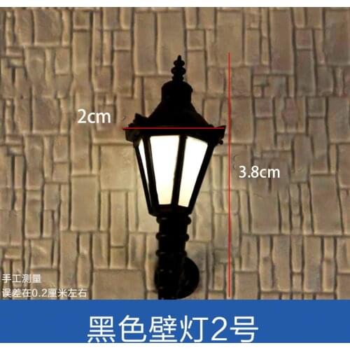 10pcs O HO OO N Scale 3V 1:50 1:75 1:100 1:200 Model Lamppost Bulbs Up Wall Lights Lamps Model