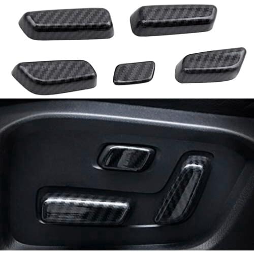 5PCS Car Seat Switch Cover Adjustment Interior Switch Knob Button Cover Trims for Mazda CX-5 CX5 2017-2020