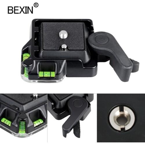Dslr Camera Photography Accessories Tripod Monopods Ball Head Quick Release Plate Clamp 1/4 3/8 Screw QR Plate Adapter Clamp