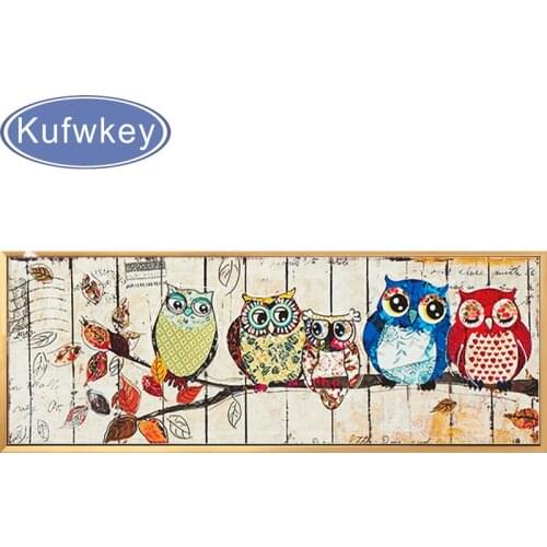 Full Diamond Embroidery Owl Family Children Bedroom Animal Painting 3d diy Diamond Painting Cross Stitch square Drill Home Decor