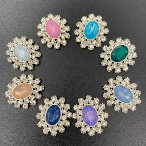 Diy Craft Supplies Manualidades Costura Accessories Rhinestone Alloy Brooch Artesanato Bow Applique For Clothing 10pieces