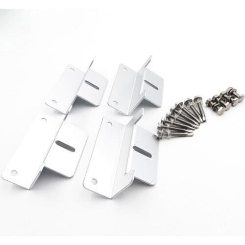 White Z Style Solar Panel Mounting Brackets Aluminum Alloy Corrosion Resistant Clip Sets Roof Solar Panel Bracket Clamp